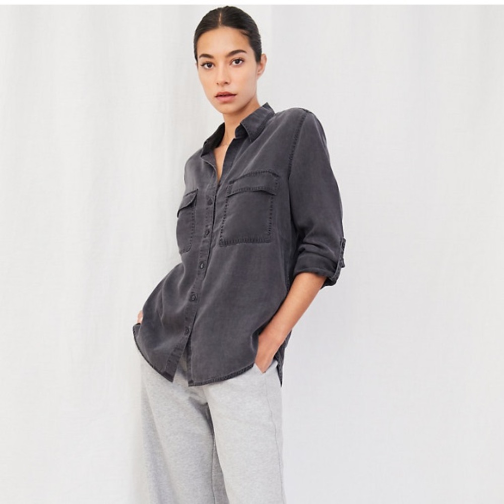 Aritzia Babaton Utility Button Up Top